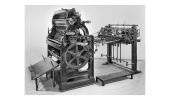 The original Rubel offset press. PHOTO: DIVISION OF WORK AND INDUSTRY, NATIONAL MUSEUM OF AMERICAN HISTORY, SMITHSONIAN INSTITUTION.